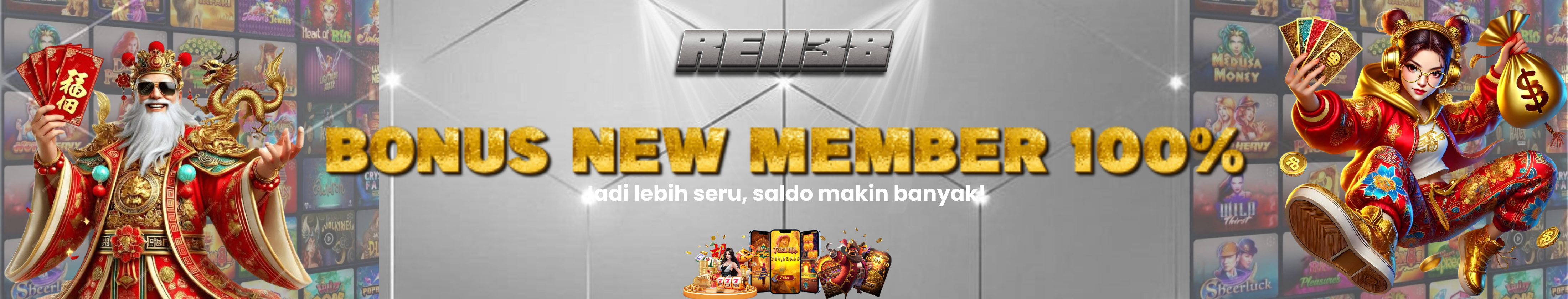 BONUS NEW MEMBER 100%